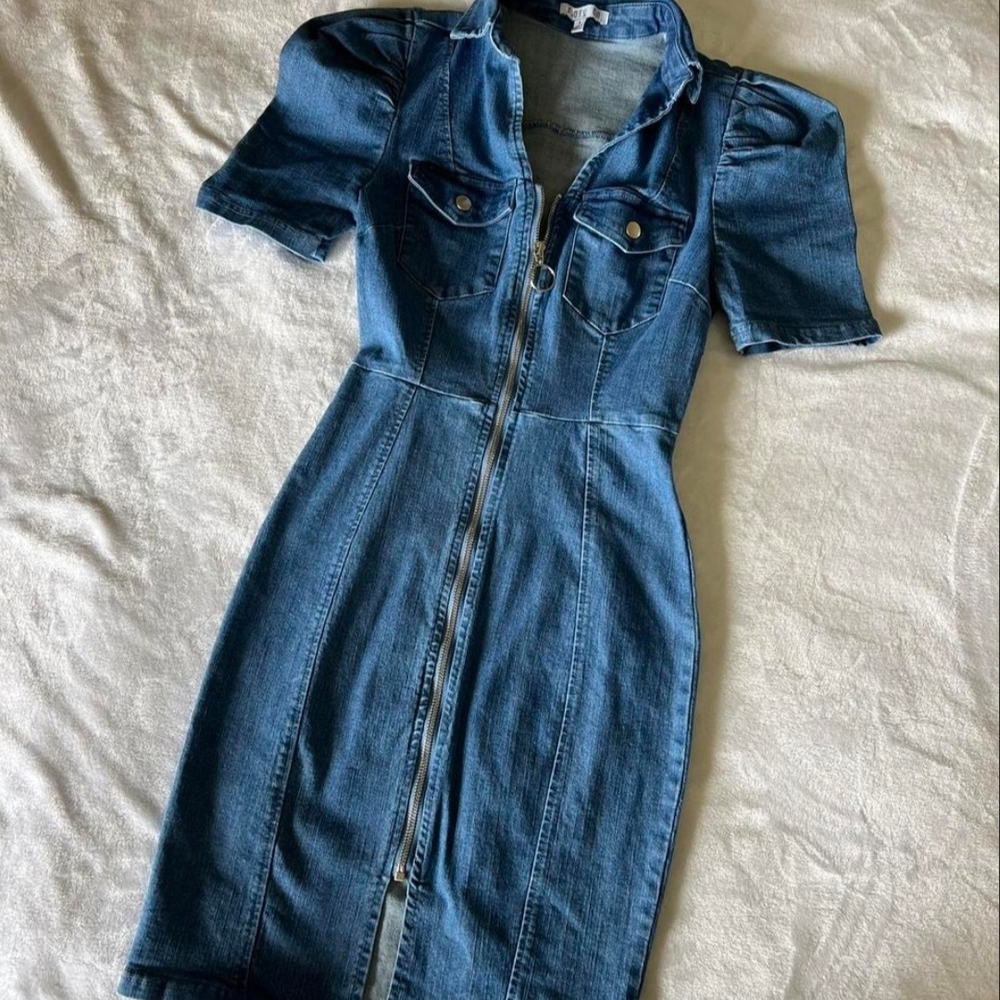 Denim Short Sleeve Dress